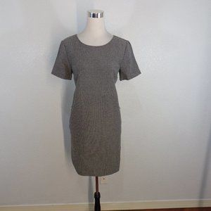 Gap Women's Sz M Short Sleeve Shift Dress Crew Neck Polka Dot zipper accent